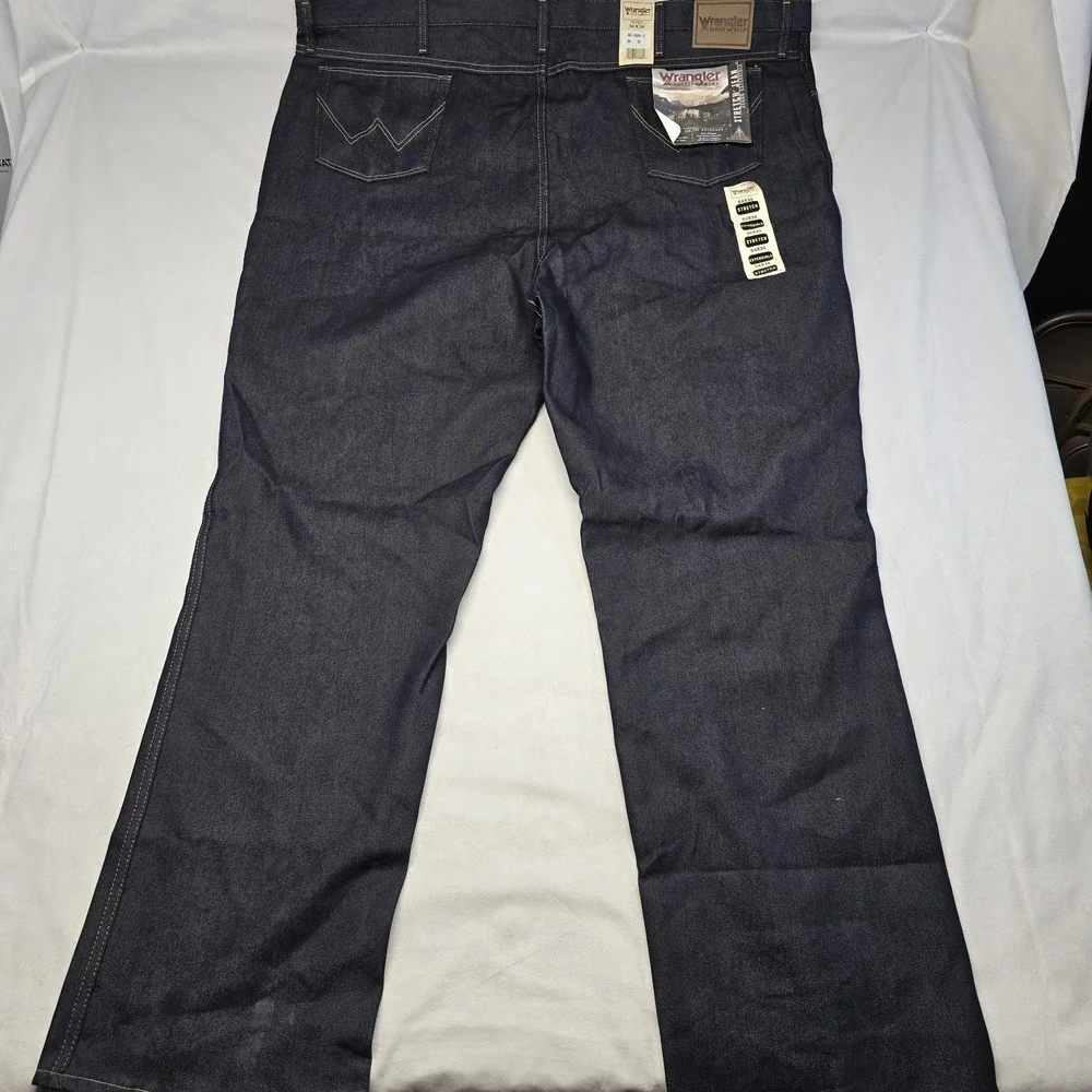 Wrangler‎ Rugged Wear Stretch Jeans Men 54x34 Dark Blue